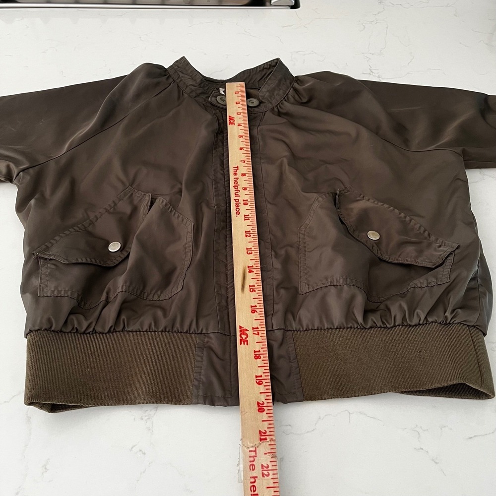 Free People Midnight Bomber Jacket Small Green - Picture 7 of 8